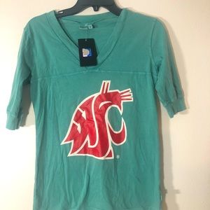 NWT WSU Cougars 3/4 sleeve T-shirt sz M